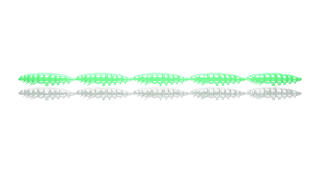 Libra Lures Larva Multi 5x25mm 000 Glow UV Green Sýr 5ks