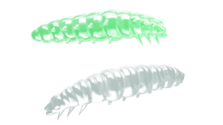 Libra Lures Larva 35mm 000 Glow UV Green Krill 12ks