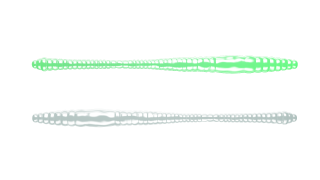 Libra Lures Dying Worm 70mm 000 Glow UV Green Krill 15ks